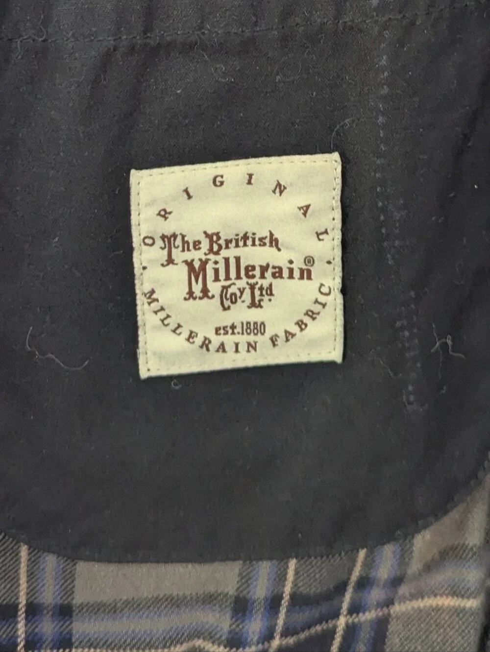 Vintage J. Crew Coated Barn Jacket The British Millerain Black Pockets Large T